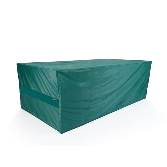 Covermates Rectangular Outdoor Poker Table Cover – All-Weather, Heavy-Duty, 84x38x35, Green