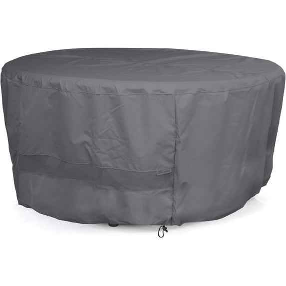 Covermates Round Accent Table Cover - Patio Outdoor Furniture Cover, Water Resistant Outdoor Ottoman/Side Table Cover, 300D Polyester, 30DIAMETER x 25H, Charcoal