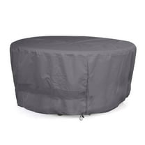 Covermates Elite Round Accent Table Cover – 300D Polyester with Water-Resistant Finish, Mesh Vent & Adjustable Buckle Straps for Outdoor Patio Table Protection, 24DIAMETER x 18H, Charcoal