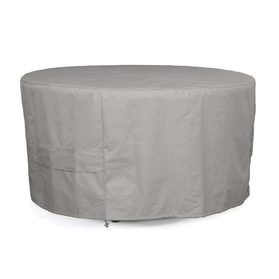 Covermates Ultima Round Accent Table Cover – 600D Ripstop Polyester with Water-Resistant Seams, Covered Mesh Vent & Buckle Straps for Outdoor Patio Table Protection, 24DIAMETER x 18H, Ripstop Grey