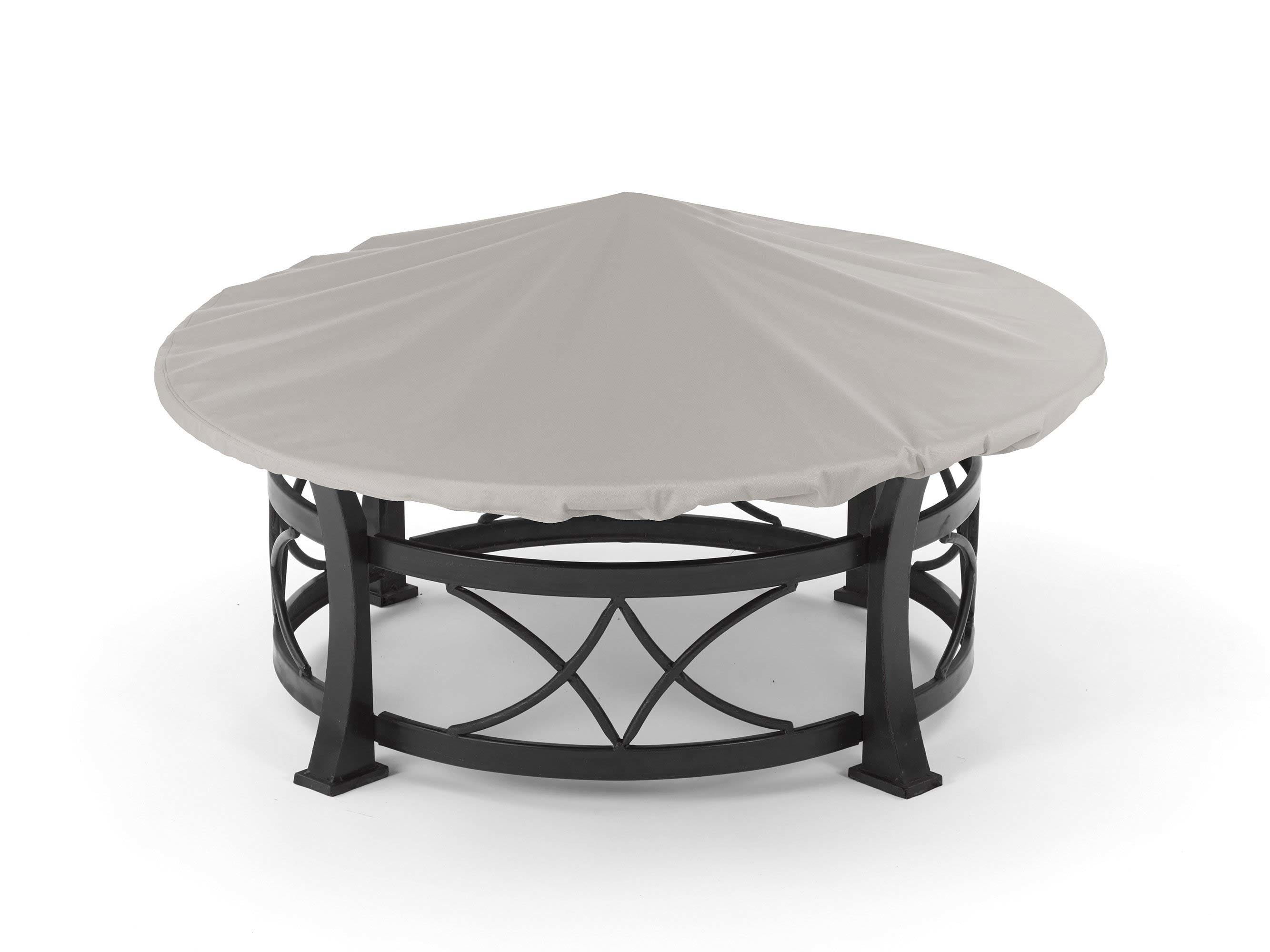 Covermates Round Firepit Top Cover - Heavy-Duty Polyester, Weather ...
