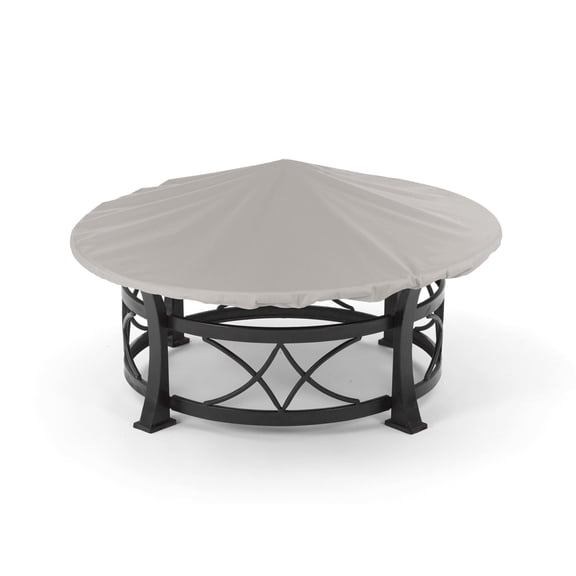 Covermates Round Fire Pit Top Cover - 30"-36" Diameter, 600D Polyester, Rip-Resistant