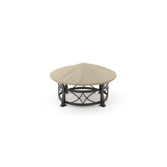 Covermates Round Fire Pit Top Cover - 30"-36" Diameter, 300D Polyester, All-Weather