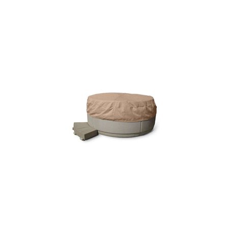 Covermates Round Outdoor Hot Tub Cover - 80" Diameter, Water-Resistant, Ripstop Polyester