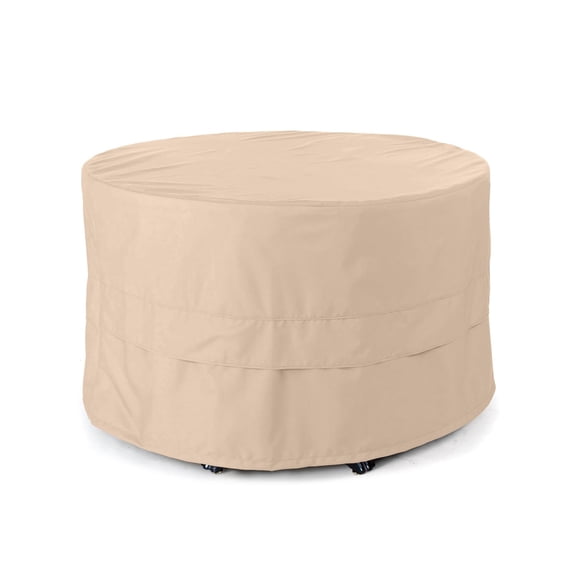 Covermates Ultima Round Poker Table Cover – Heavy-Duty 600D Ripstop Polyester All-Weather Protection, Water-Resistant Game Table Cover with Drawcord and Buckle Straps