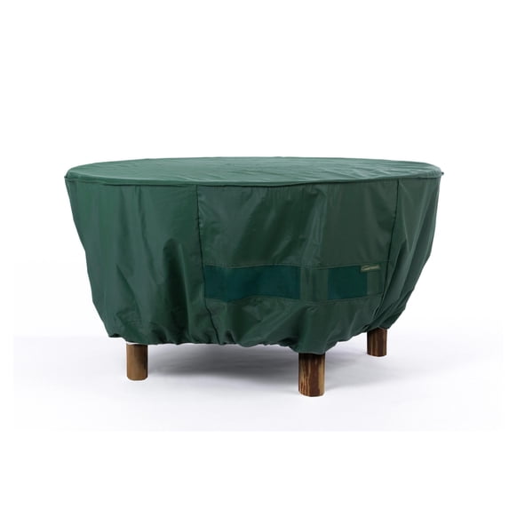 Covermates Round Outdoor Poker Table Cover – All-Weather, Heavy-Duty, 48"Diameter, Green