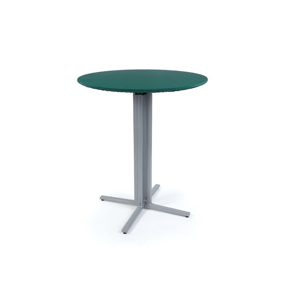 Covermates Classic Round Table Top Cover – All-Weather Outdoor Table Protection, Water-Resistant Vinyl, Elastic Hem, Mesh Vents, Patio Furniture Cover, Round 30-36 DIAMETER, Green