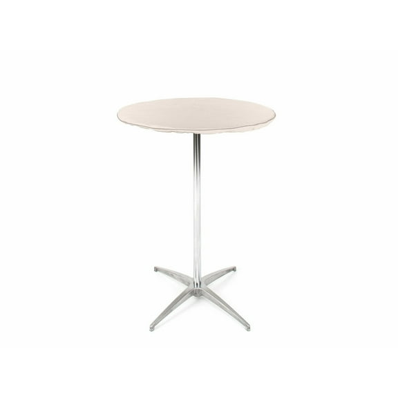 Covermates Prestige Round Outdoor Table Top Cover – All-Weather Patio Furniture Protection, Water-Resistant Polyester with Mesh Vents, Secure Buckle Straps & Drawcord, Round 18-24 DIAMETER, Stone