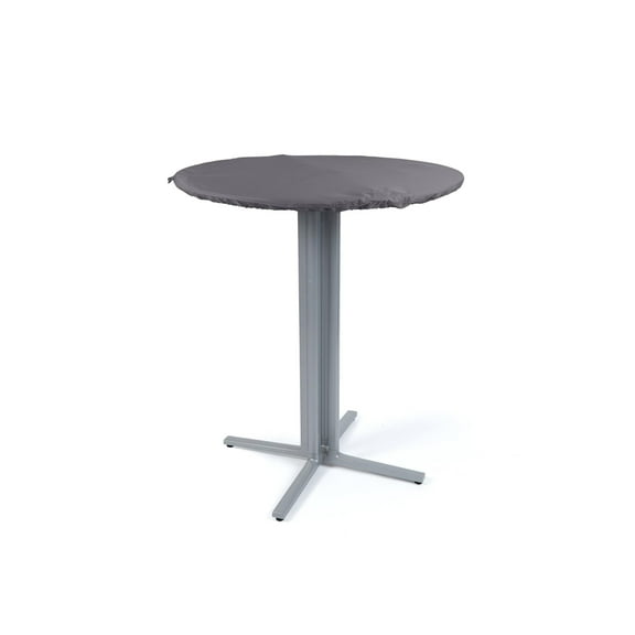 Covermates Elite Outdoor Round Table Top Cover – All-Weather Water-Resistant Polyester, Mesh Ventilation, Adjustable Drawcord & Buckle Straps for Patio Furniture, Round 30-36 DIAMETER, Charcoal