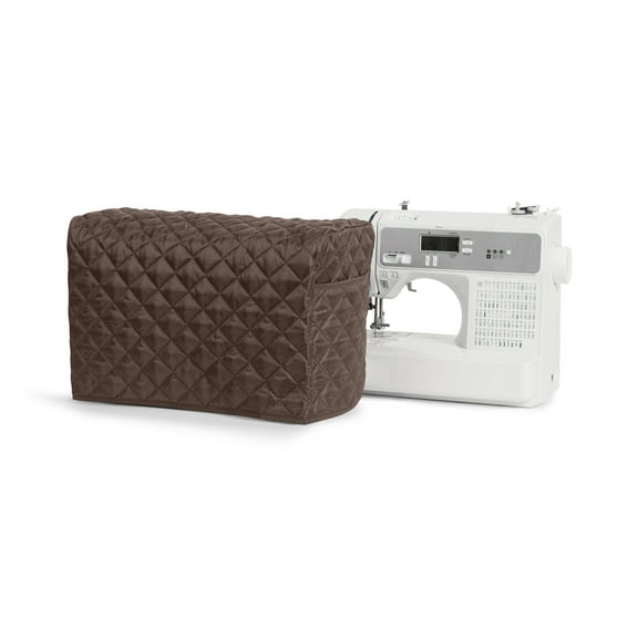 Covermates Sewing Machine Cover - Padded Protection, Storage Pockets, Stain Resistant - Craft Storage, Bronze