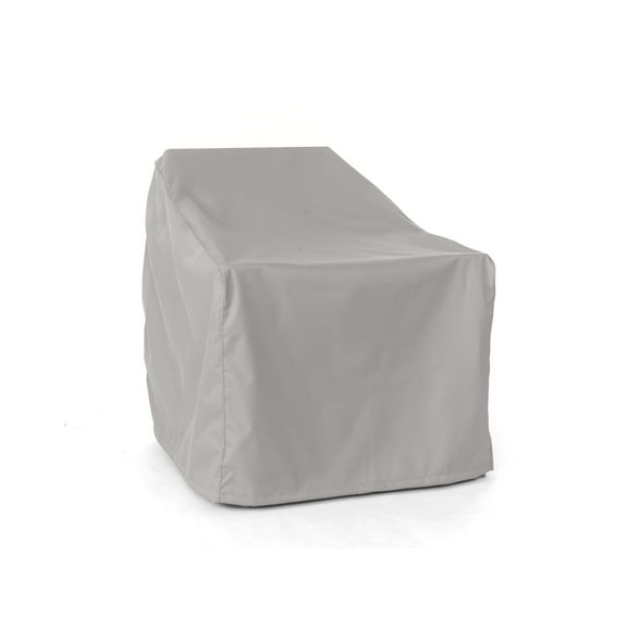 Covermates Ultima Square Adirondack Chair Cover – Heavy-Duty 600D Polyester Outdoor Patio & Garden Chair Protector with Drawcord Hem, Buckle Straps & Mesh Vent, 36W x 35D x 32H, Ripstop Grey