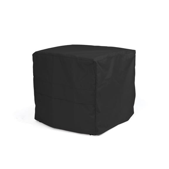 Covermates Square Dining Table Cover - Heavy-Duty Polyester, Weather Resistant, Covered Mesh Vent, Patio Table Covers, 60W x 60D x 30H, Ripstop Black
