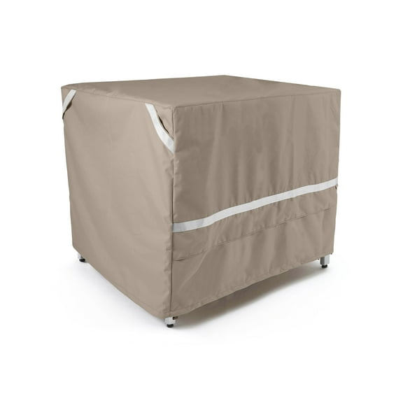 Covermates Square Dining Table Cover - Premium Polyester, Weather Resistant, Drawcord Hem, Patio Table Covers, 36W x 36D x 35H, Clay