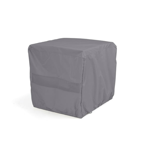 Covermates Elite Outdoor Square Dining Table Cover – All-Weather Water-Resistant Polyester, Mesh Ventilation, Adjustable Drawcord & Buckle Straps for Patio Furniture, 38W x 38D x 30H, Charcoal