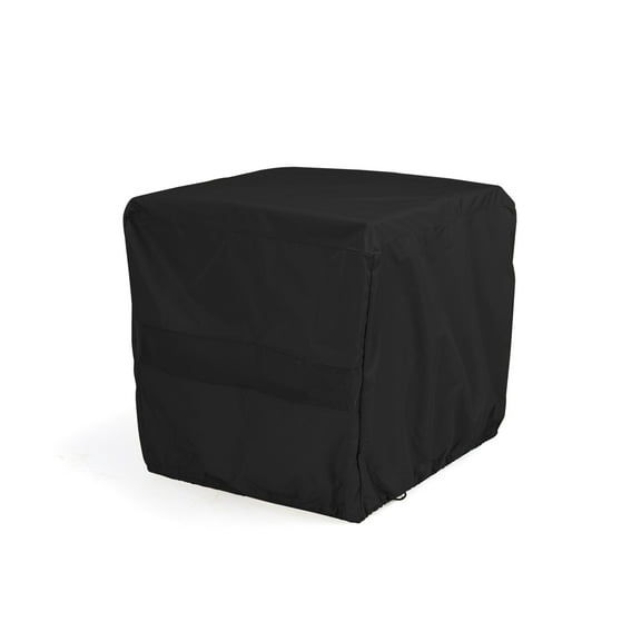Covermates Square Dining Table Cover - Water-Resistant Polyester, Mesh Ventilation, Patio Table Covers, 26W x 26D x 25H, Black