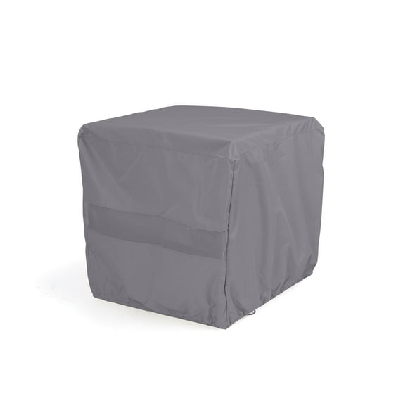 Covermates Square Dining Table Cover - Water-Resistant Polyester, Mesh Ventilation, Patio Table Covers, 42W x 42D x 35H, Charcoal