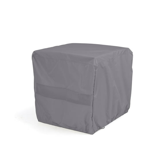 Covermates Square Dining Table Cover - Water-Resistant Polyester, Mesh Ventilation, Patio Table Covers, 52W x 52D x 25H, Charcoal