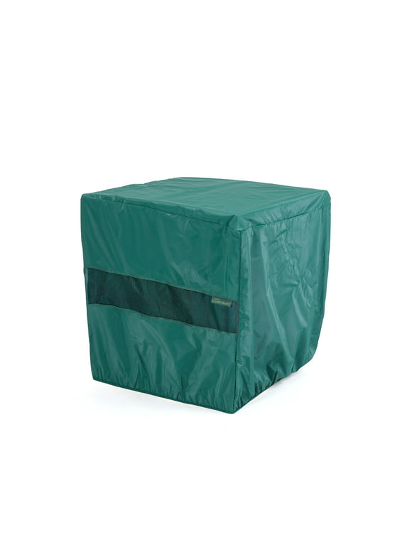 Covermates Square Firepit Cover - Light Weight Material, Weather Resistant, Elastic Hem, Fire Pit Covers-Green