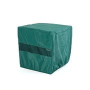 Covermates Square Firepit Cover - Light Weight Material, Weather Resistant, Elastic Hem, Fire Pit Covers, SQUARE 38W x 38D x 20H, Green