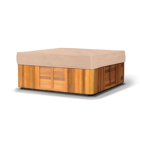 Covermates Square Outdoor Hot Tub Cover - 84"x84", Water-Resistant, Rip-Resistant Polyester