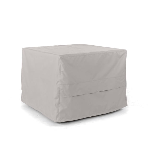Covermates Outdoor Ottoman Cover - 42"W x 42"L x 25"H, 600D Polyester, Rip-Resistant