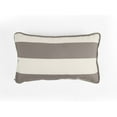 thumbnail image 1 of Covermates Throw Pillow - Weather Resistant, Full Side Zipper, LuxeGuard Collection, Dove Stripe, 1 of 6