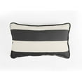 thumbnail image 1 of Covermates Throw Pillow - Weather Resistant, Full Side Zipper, LuxeGuard Collection, Ebony Stripe, 1 of 6