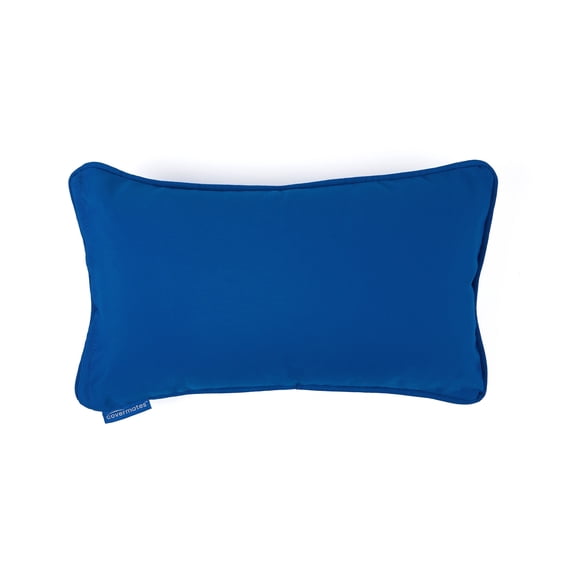 Covermates Throw Pillow - Weather Resistant, Full Side Zipper, LuxeGuard Collection, Royal Blue