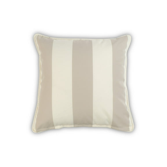 Covermates Throw Pillow - Weather Resistant, Full Side Zipper, LuxeGuard Collection, Sand Stripe