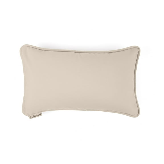 Covermates Throw Pillow - Weather Resistant, Full Side Zipper, LuxeGuard Collection, Sand