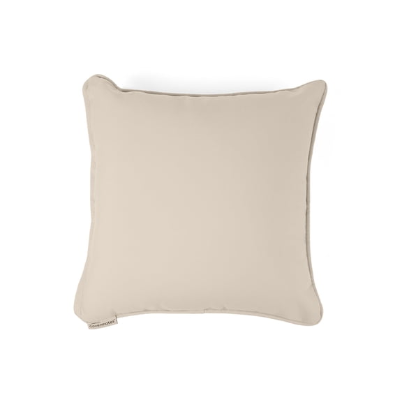 Covermates Throw Pillow - Weather Resistant, Full Side Zipper, LuxeGuard Collection, Sand