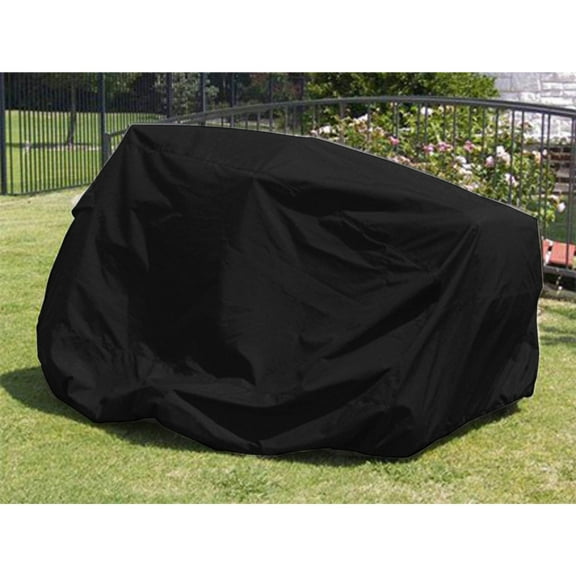 Covermates Elite Zero‑Turn and Riding Lawn Mower Cover – Heavy‑Duty Polyester All‑Weather Outdoor Protection Water‑Resistant Fabric, Secure Drawcord, & Breathable Vent, 58W x 82D x 52H, Black