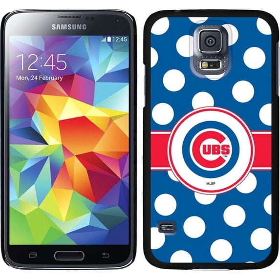Coveroo Chicago Cubs, Polka Dots design on Samsung Galaxy S5 Thinshield Case
