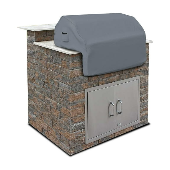 Covers&All Built-in Grill Cover, 12oz Waterproof Fabric with Air Pocket & Elastic