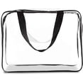 thumbnail image 1 of Covers & All Clear Toiletry Makeup Bag, Multipurpose Quart size Transparent Portable Cosmetic Waterproof Pouch, Travel Storage Organizer Dopp Kit, Zipper & Handle, (Pack of 6, 5" H x 7" W x 4" D), 1 of 1
