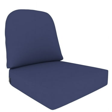 Covers&All Outdoor 5" Seat / Back Cushion with Highly Durable Cover Rite Fabric (22”W x 24”L x 5”Th ) (Navy Blue)