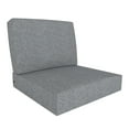 thumbnail image 1 of Water Resistant Bullnose Patio Chair Cushions with Eco-Friendly Olefin Fabric, 28.5”L x 28.5”W x 5” Thick, 1 of 7
