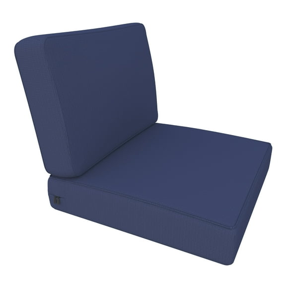 Covers&All Outdoor Seat/Back Cushion with Highly Durable Cover Rite Fabric (25½Lx25"Wx5"Thick)
