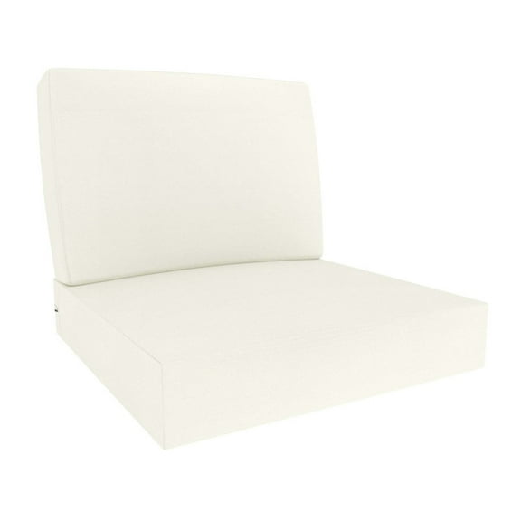 Covers&All Outdoor Sunbrella Deep Seat Cushion Set, Water, UV & Fade Resistant Patio Chair Cushions, High-Density 5" Thick Seat & Back Cushions for Outdoor Furniture