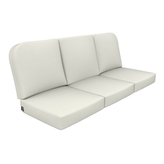 Covers&All Outdoor Sunbrella Sofa Seat/Back Cushion Set, UV & Fade Resistant Patio Sofa Cushions, High-Density 5" Thick Foam 3 Seat & 3 Back Cushions for Outdoor Furniture