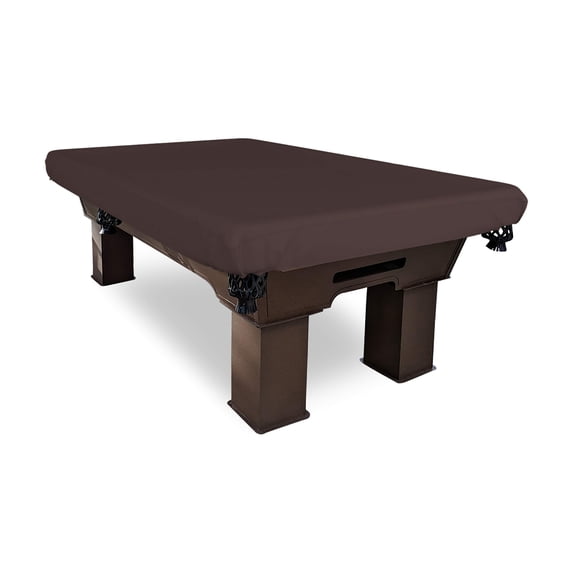 Covers & All Pool Table Cover, Made of 12 Oz Cover Max, Waterproof, Ideal for Moderate Weather (100" W x 56" D x 8" H, Coffee)