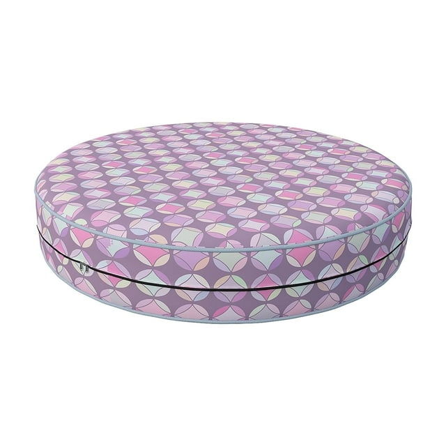 Covers & All Round Cushion Cover, Weather & UV Resistant Water Repellant Protector for Patio Outdoor Seats Chairs Porch Living Room Decor, with Zippers (20" Diameter X 5" H)