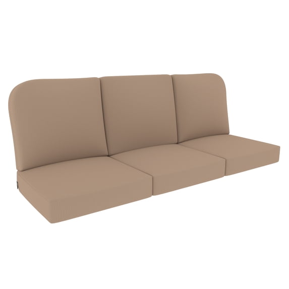 Covers&All Sofa Seat/Back Cushion Three Seater, Durable Cover Rite Fabric (24”Lx 22”W x 5”Thick)