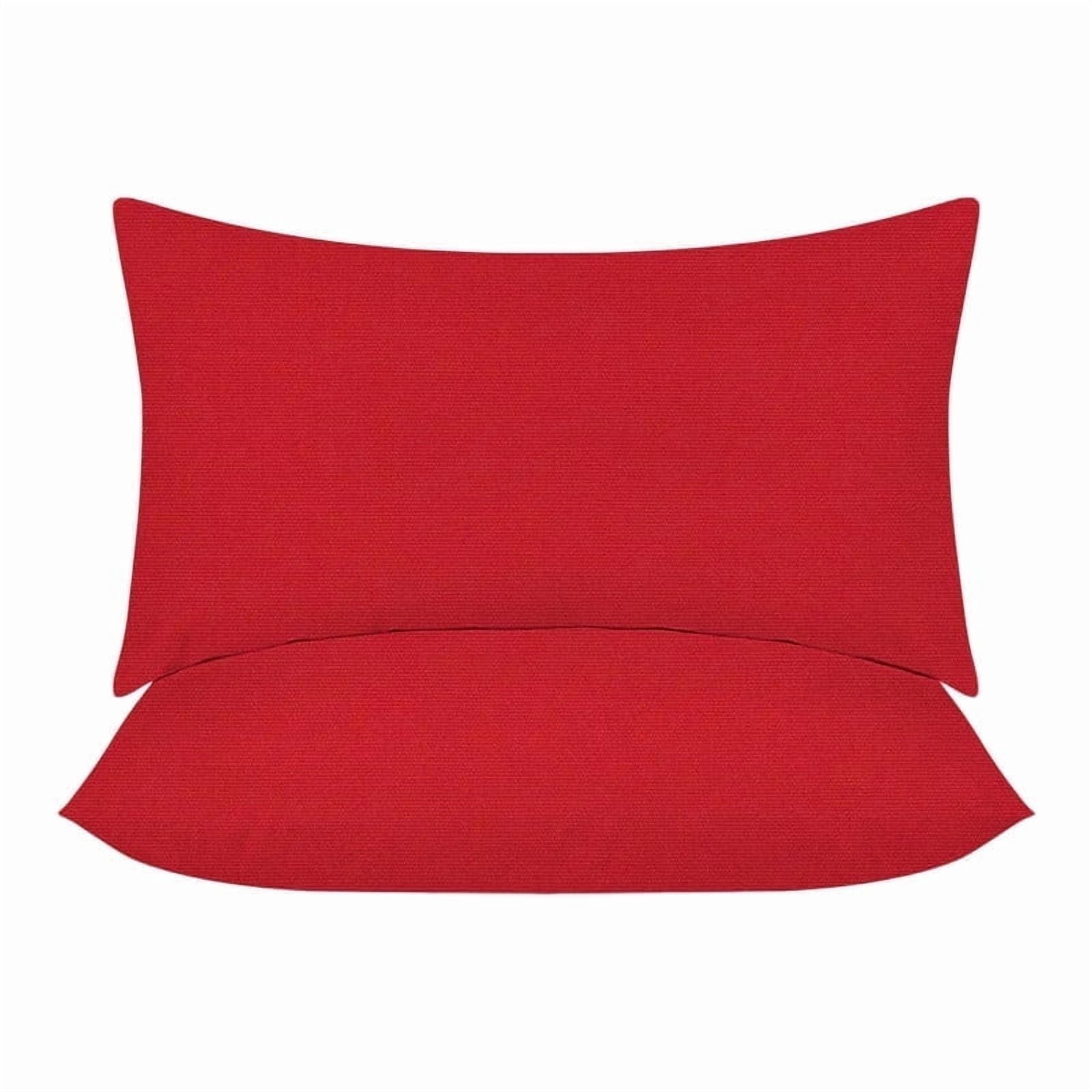 Covers&All Sunbrella Lumbar Pillows Set of 2, UV Fade resistant & Water Repellent Rectangle Lumbar Throw Pillows (Inserts with Covers) for Indoor Outdoor Use