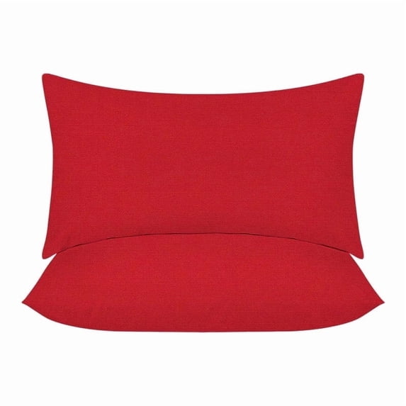 Covers&All Sunbrella Lumbar Pillows Set of 2, UV Fade resistant & Water Repellent Rectangle Lumbar Throw Pillows (Inserts with Covers) for Indoor Outdoor Use