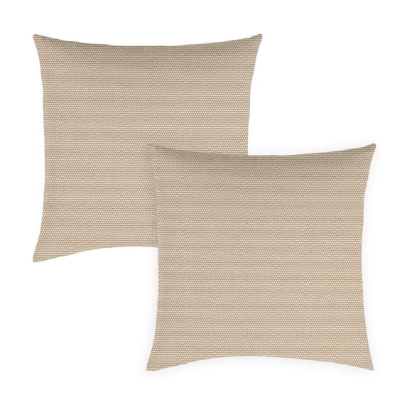 Covers&All Sunbrella Pillows Set of 2, UV Fade resistant & Water Repellent Square Throw Pillows (Inserts with Covers) for Indoor Outdoor Use
