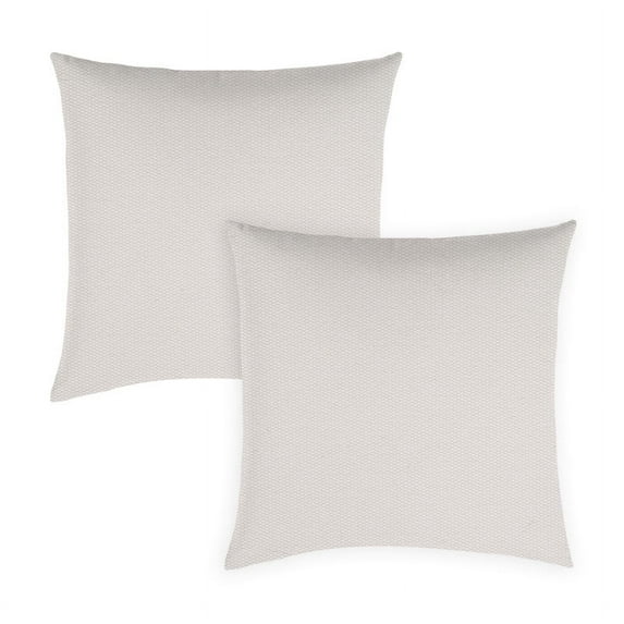 Covers&All Sunbrella Pillows Set of 2, UV Fade resistant & Water Repellent Square Throw Pillows (Inserts with Covers) for Indoor Outdoor Use