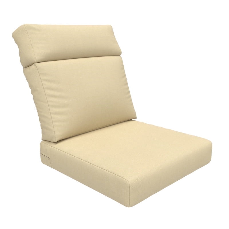 Covers &amp; All Sunbrella High Back Chair Cushion Foam Seat and Polyfill ...