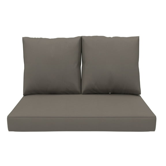 Covers & All Sunbrella Loveseat Sofa Cushion Foam Seat and Poly Fill Back UV Proof Outdoor Loveseat