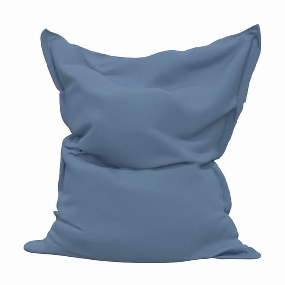 Covers & all Durable and Stylish Flat Bean Bag Featuring CoverRite Fabric, UV Resistant for Bean Bag Lounger - Sky Blue (XXL, 79 L × 59 W × 12 H inch)(Beans not included)